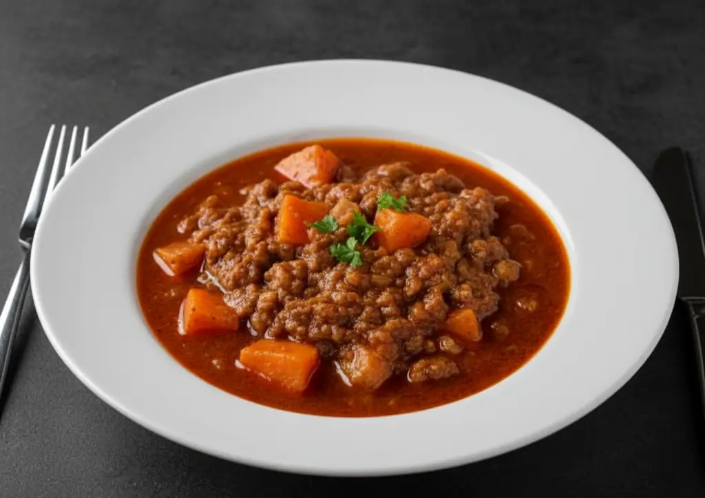 Goulash Hongrois Gulyás ragoût bœuf paprika