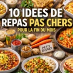10 idées de repas pas chers pour la fin du mois