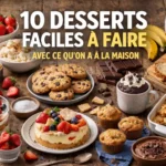 10 desserts faciles à faire avec ce qu'on a à la maison